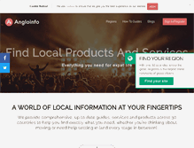 Tablet Screenshot of angloinfo.com